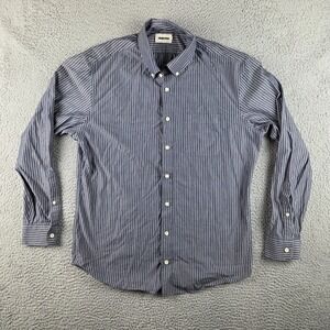 Taylor Stitch The Jack  Button Down Shirt Mens 42 (L) Cotton Roped Indigo